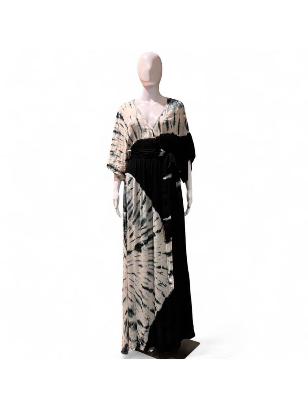 Lulus Women's Black and Cream Dress